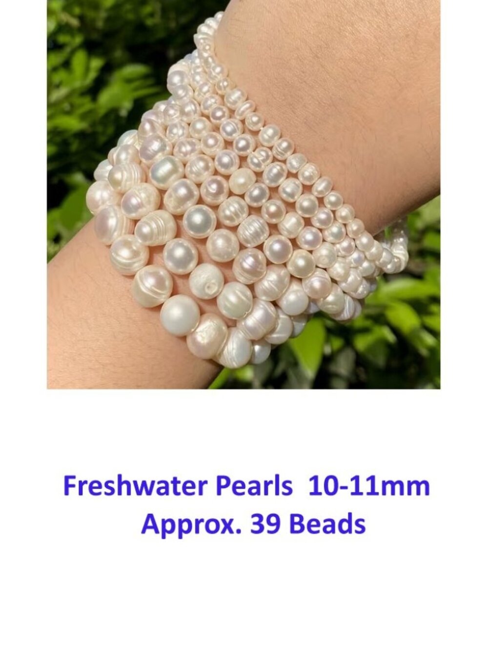 Freshwater Pearls  10-11mm  Approx. 39 Beads